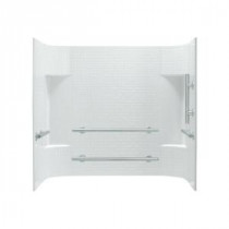 Accord 31.25 in. x 60 in. x 56-1/4 in. 3-piece Direct-to-Stud Tub Wall Set in White