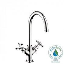 Axor Montreux Single Hole 2-Handle Bathroom Faucet in Chrome (Drain Not Included)