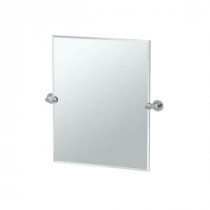 Channel 24 in. x 24 in. Frameless Single Small Rectangle Mirror in Chrome