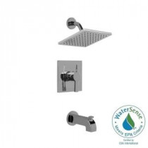 Modern Pressure Balance Single-Handle 1-Spray Tub and Shower Faucet in Chrome