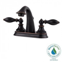 Catalina 4 in. Centerset 2-Handle High-Arc Bathroom Faucet in Tuscan Bronze