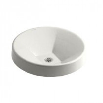 Inscribe Wading Pool Self-Rimming Bathroom Sink in White
