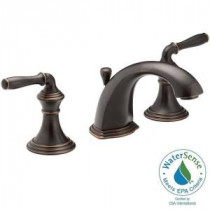 Devonshire 8 in. Widespread 2-Handle Bathroom Faucet with Lever Handles in Oil-Rubbed Bronze