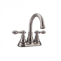 Signature Collection 4 in. Centerset 2-Handle Bathroom Faucet in Brushed Nickel