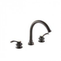 Fairfax 8 in. Widespread 2-Handle High-Arc Bathroom Faucet Trim Kit in Oil-Rubbed Bronze (Valve Not Included)