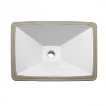 Classically Redefined Undermount Vitreous China Bathroom Sink in White