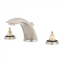 Talia 8 in. Widespread 2-Handle Low-Arc Bathroom Faucet in Infinity Brushed-Nickel (Handles Sold Seperately)