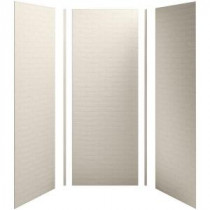 Choreograph 36 in. x 36 in. x 96 in. 5-Piece Shower Wall Surround in Sandbar with Brick Texture for 96 in. Showers