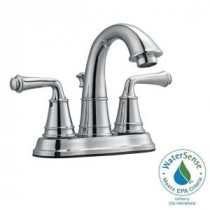 Eden 4 in. Centerset 2-Handle Bathroom Faucet in Polished Chrome