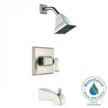 Exhibit WaterSense Single-Handle 1-Spray Tub and Shower Faucet in Brushed Nickel