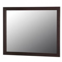 Brinkhill 31.4 in. W x 25.6 in. H Wall Mirror in Chocolate
