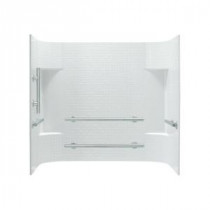 Accord 31.25 in. x 60 in. x 56-1/4 in. 3-piece Direct-to-Stud Tub Wall Set in White