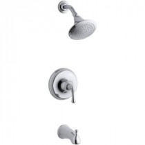 Forte Rite-Temp Pressure-Balancing Bath and Shower Faucet Trim in Polished Chrome (Valve Not Included)
