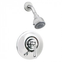 Allura 1-Handle 2-Spray Shower Faucet with Integral Stops in Chrome