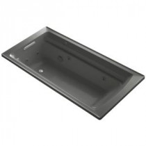 Archer 6 ft. Whirlpool Tub in Thunder Grey