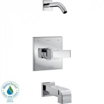 Ara 1-Handle Tub and Shower Faucet Trim Kit in Chrome with Less Showerhead (Valve Not Included)