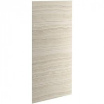 Choreograph 0.3125 in. x 42 in. x 96 in. 1-Piece Shower Wall Panel in VeinCut Biscuit for 96 in. Showers