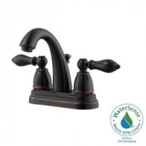 Hathaway 4 in. Centerset 2-Handle Bathroom Faucet in Oil Rubbed Bronze
