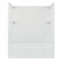 Accord 30 in. x 60 in. x 74-1/4 in. Bath and Shower Kit in White