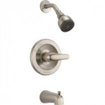 1-Handle Tub and Shower Faucet Trim Kit in Brushed Nickel (Valve Not Included)