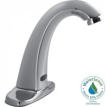 Commercial Battery-Powered Single Hole Touchless Bathroom Faucet with H2Optics Technology in Chrome