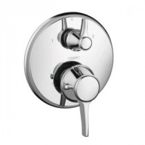 Metris C 2-Handle Thermostatic Valve Trim Kit with Volume Control and Diverter in Chrome (Valve Not Included)