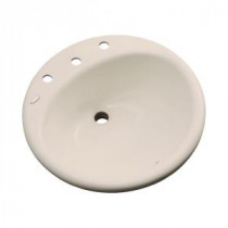 Clarington Drop-In Bathroom Sink in Candle-Lyte