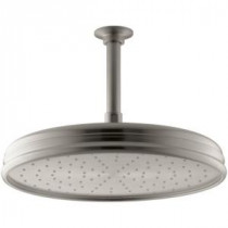 Traditional 1-Spray 8 in. Round Rainhead Showerhead in Vibrant Brushed Nickel