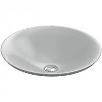 Carillon Wading Pool Above-Counter Bathroom Sink in Ice Grey