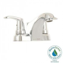 Montgomery 4 in. Centerset 2-Handle Low-Arc Bathroom Faucet in Polished Chrome