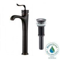 Coda Single Hole Single-Handle Bathroom Faucet with Matching Pop-Up Drain in Oil Rubbed Bronze