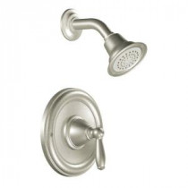Brantford PosiTemp 1-Handle Shower Faucet Trim Kit in Brushed Nickel (Valve Sold Separately)