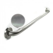 Premium Series 48 in. x 1.25 in. Diamond Knurled Grab Bar in Satin Stainless Steel (51 in. Overall Length)