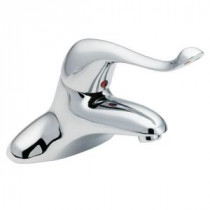 M-Dura 4 in. Centerset Single Handle Mid-Arc Bathroom Faucet in Chrome without Drain Assembly