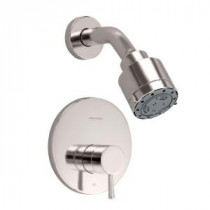 Serin 1-Handle Shower Faucet Trim Kit in Satin Nickel (Valve Sold Separately)