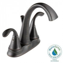 Zella 4 in. Centerset 2-Handle High Arc Bathroom Faucet in Venetian Bronze