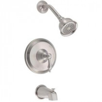 Fairmont 1-Handle Pressure Balance Tub and Shower Trim Only in Brushed Nickel (Valve Not Included)