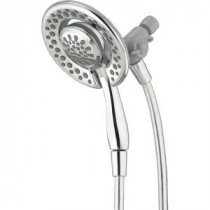 In2ition Two-in-One 4-Spray Hand Shower and Shower Head Combo Kit in Chrome