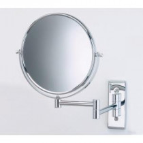 8 in. Dia Wall Mount Mirror in Chrome