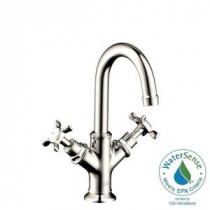 Axor Montreux Single Hole 2-Handle Bathroom Faucet in Polished Nickel
