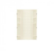 Ensemble 1-1/4 in. x 36 in. x 72-1/2 in. 1-piece Direct-to-Stud Shower Back Wall in Biscuit