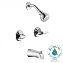 Constructor 2-Handle 1-Spray Tub and Shower Faucet in Chrome