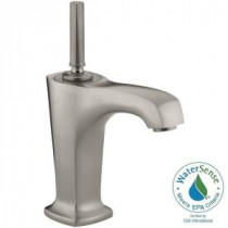 Margaux Single Hole Single Handle Low-Arc Bathroom Faucet in Vibrant Brushed Nickel