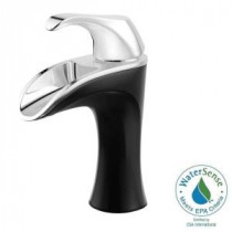 Brea 4 in. Centerset Single-Handle Bathroom Faucet in Chrome and Matte Black