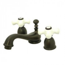 4 in. Minispread 2-Handle Low-Arc Bathroom Faucet in Oil Rubbed Bronze
