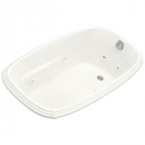 Portrait 5 ft. Whirlpool Tub with Heater and Reversible Drain in White