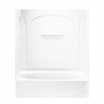 Acclaim 60 in. x 30 in. x 74-1/4 in. Standard Fit Bath and Shower Kit in White