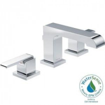 Ara 8 in. Widespread 2-Handle High-Arc Bathroom Faucet in Chrome