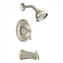 Kingsley Posi-Temp Single-Handle 1-Spray Tub and Shower Faucet Trim Kit in Brushed Nickel (Valve Sold Separately)