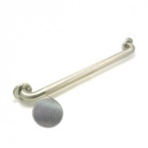 Premium Series 24 in. x 1.5 in. Diamond Knurled Grab Bar in Satin Stainless Steel (27 in. Overall Length)